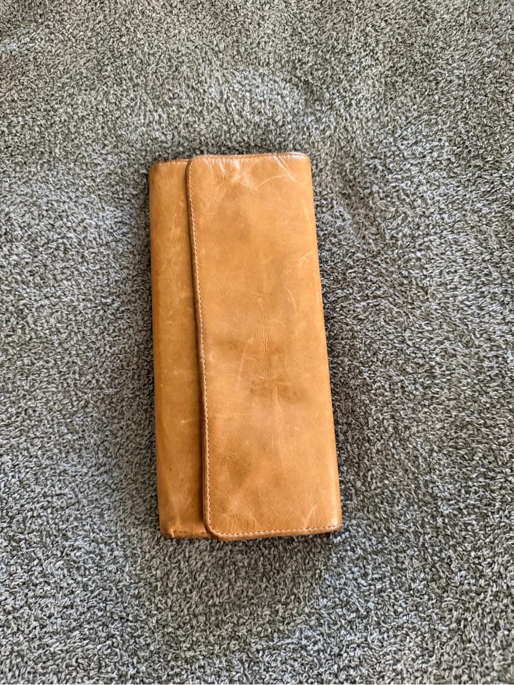 HOBO Tan Leather Continental Wallet Organizer